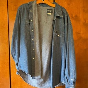 WRANGLER denim button down